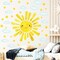 Watercolor Sun & Cloud Wall Decals – 12-Piece Polka Dot Stickers for Kids’ Bedroom & Nursery, 14.5"x11.5"